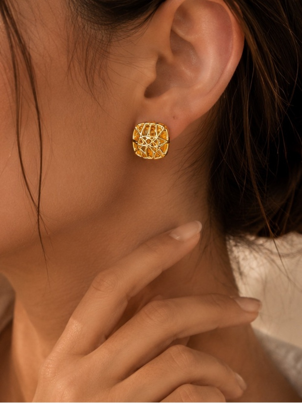 Loowe Celestial Gold Filigree Earrings